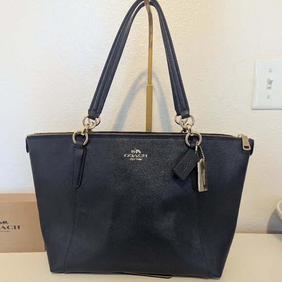 Coach Handbags - Coach Ava Leather Royal Blue Tote